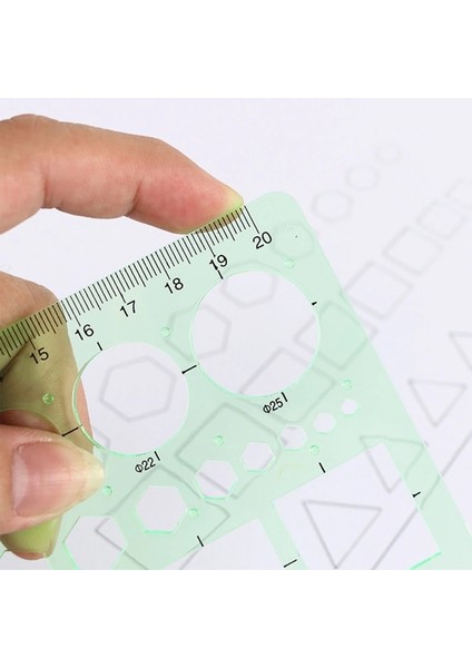 No.13 Tarzı 1 Adet Geometrik Şablon Cetvel Profesyonel Plastik Cetvel Anti Deformasyon Çok Fonksiyonlu Öğrenci Ölçme Aracı Okul Kırtasiye (Yurt Dışından) modelleri