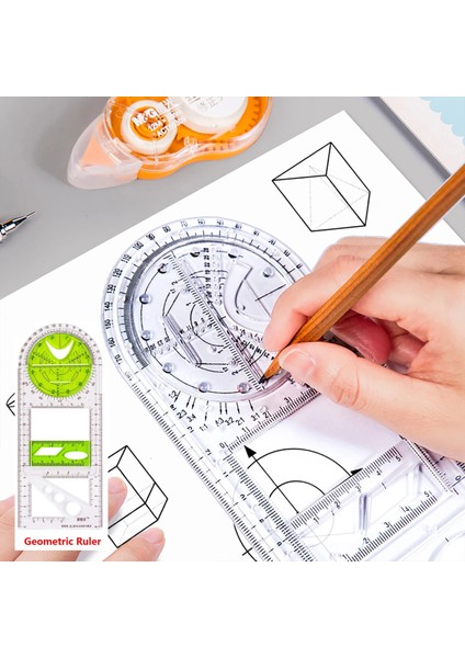 No.3 Tarzı Dönebilen Hızlı Çizim Şablonu Cetvel Sanat Tasarım Inşaat Mimarı Stereo Geometri Elips Çizim Ölçme Ölçeği Cetvel (Yurt Dışından) fiyatları