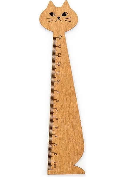 Sarı Stil Yeni Sevimli Yavru Düz Cetvel Ahşap Terazi Cetvel Öğrenci Çizim Cetvel Ölçme Araçları Çocuklar Dıy Scrapbooking Sanat Çizim Cetvel (Yurt Dışından)