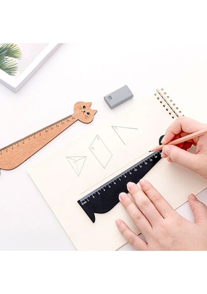 Sarı Stil Yeni Sevimli Yavru Düz Cetvel Ahşap Terazi Cetvel Öğrenci Çizim Cetvel Ölçme Araçları Çocuklar Dıy Scrapbooking Sanat Çizim Cetvel (Yurt Dışından) fırsatları