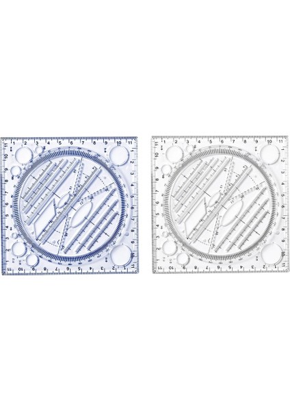 Siyah Stil Daire Şablonu Çizim Cetveller Açı Daire Yapıcı Sanat Tasarım Inşaat Mimarı Stereo Geometri Ölçme Aracı (Yurt Dışından) modelleri