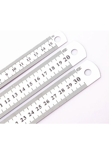 15 cm Paslanmaz Çelik Düz Cetvel Ince Entimetre Ölçeği Ofis Öğrencisi Çizim Çizgi Aracı Yüksek Hassasiyetli Ölçüm (Yurt Dışından)