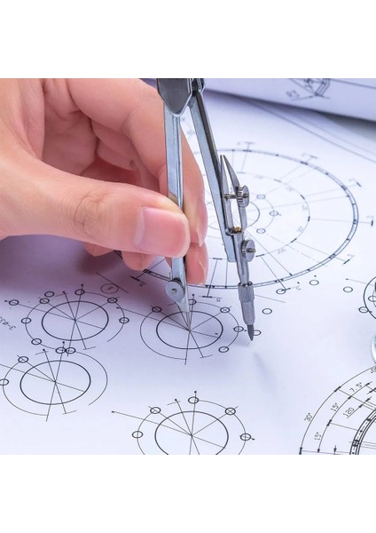 Çizim Pusula Paslanmaz Çelik Öğrenci Pusula Matematik Geometri Araçları Daireler Için Geometri Aracı Öğrenciler Için Set (Yurt Dışından)