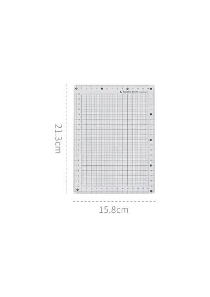 A5 Stili Şeffaf Cetvel Kurulu A4B5A5 Öğrenciler Yazı Masası Pedi Pvc Izgara Dikiş Kesme Paspaslar Çizim Pano Ölçme Malzemeleri (Yurt Dışından)