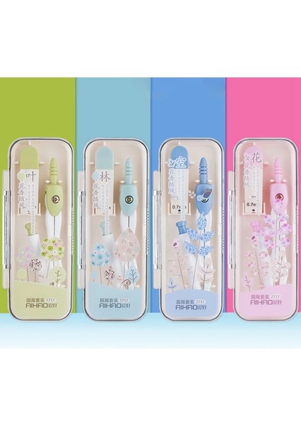 Pembe Tarzı Kawaii Metal Çizim Pusula Kurşun Dolum ile Matematik Geometri Araçları Daireler Okul Malzemeleri Sevimli Kırtasiye Seti Öğrencileri (Yurt Dışından) fiyatları