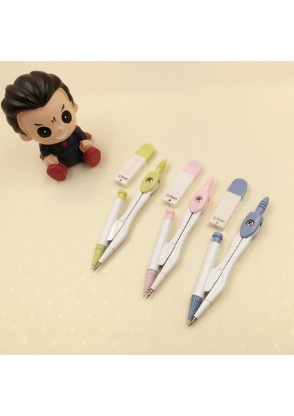 Pembe Tarzı Kawaii Metal Çizim Pusula Kurşun Dolum ile Matematik Geometri Araçları Daireler Okul Malzemeleri Sevimli Kırtasiye Seti Öğrencileri (Yurt Dışından) fırsatları