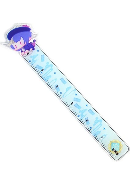 No.3 Tarzı Sevimli Ge Darbe Cetveller Düz Cetvel Karikatür Keqing Klee Barbatos Kawaii Kırtasiye Öğrenci Çizim Malzemeleri Okul Kaynağı (Yurt Dışından)
