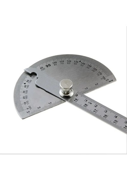 180 Derece Iletki Paslanmaz Çelik Açı Ölçer Ayarlanabilir Çok Fonksiyonlu Yarım Daire Cetvel Matematik Ölçme Aracı (Yurt Dışından) modelleri