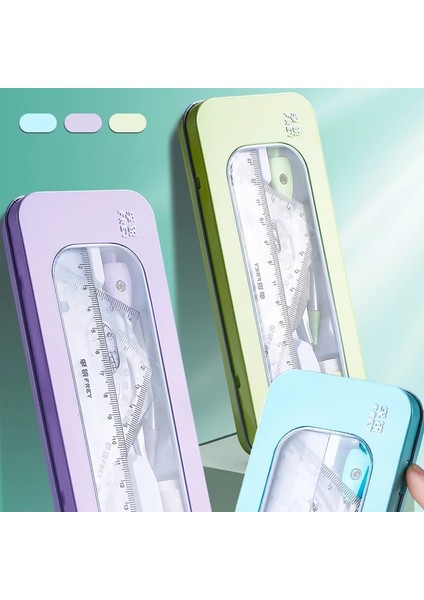 Mavi Stil Paslanmaz Çelik Pusula Seti Matematik Geometri Araçları Silgi ile Cetvel Öğrenci Marangoz Çizim Çizim Okul Malzemeleri (Yurt Dışından) indirimleri