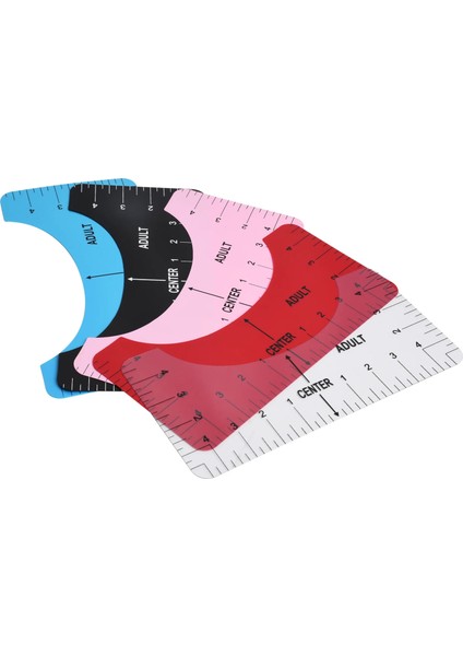 Siyah Stil Lld Şeffaf T-Shirt Cetvel Tasarımları Giyim Tasarımı Için Set Ön Arka Boyun Diy Şablon Hizalama Matematik Setleri (Yurt Dışından)