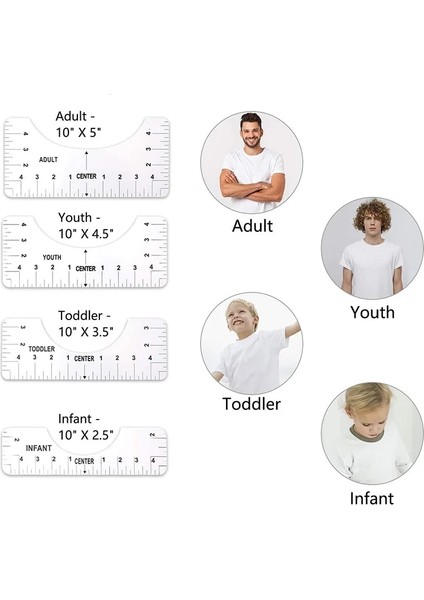Siyah Stil Lld Şeffaf T-Shirt Cetvel Tasarımları Giyim Tasarımı Için Set Ön Arka Boyun Diy Şablon Hizalama Matematik Setleri (Yurt Dışından)