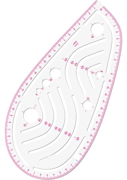 NO.6401 Stili Dikiş Fransız Eğrisi Metrik Şekilli Cetvel Konfeksiyon Cetveli Dikiş Terzilik Desen Tasarım Dıy Giyim Çizim Şablonu (Yurt Dışından)