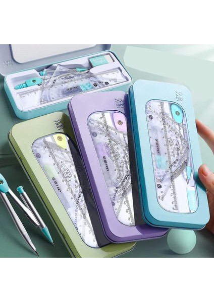 Pembe Tarzı 7 Adet Matematik Seti Pusula Kurşun Düz Cetvel Kombinasyonu Öğrenci Malzemeleri Için Sevimli Matematik Çizim Ölçme Aracı (Yurt Dışından) fiyatları