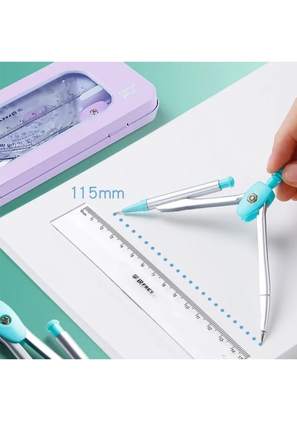 Pembe Tarzı 7 Adet Matematik Seti Pusula Kurşun Düz Cetvel Kombinasyonu Öğrenci Malzemeleri Için Sevimli Matematik Çizim Ölçme Aracı (Yurt Dışından) fırsatları
