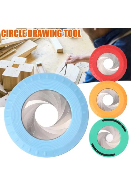 Mavi Stil Hassas Matematik Ölçüm Cetveli Paslanmaz Çelik Yuvarlak Pişirme Ayarlanabilir Ilham Veren Daire Çizim Aracı Parti Döner Kırtasiye Woodw (Yurt Dışından) fiyatları