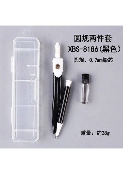 Siyah Stil Mple Pusula Seti Metal Çizim Araçları Sınav Öğretim Öğrenci Kırtasiye (Yurt Dışından)