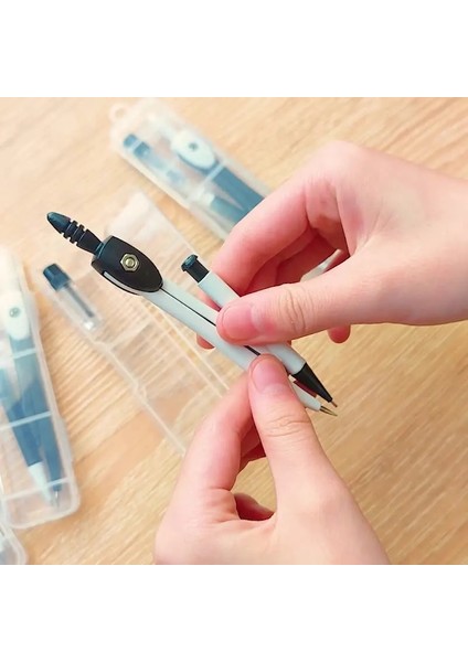 Siyah Stil Mple Pusula Seti Metal Çizim Araçları Sınav Öğretim Öğrenci Kırtasiye (Yurt Dışından) indirimleri