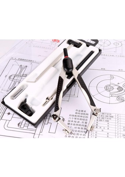 Beyaz Stil Profesyonel Metal Paslanmaz Çelik Çekme Makinesi Çizim Endüstriyel Tasarım Çizim Pusulası (Yurt Dışından) fiyatları
