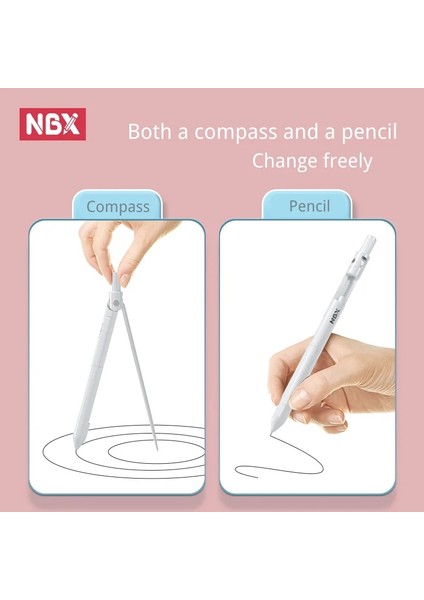 Pembe Tarzı Nbx Matematik Geometri Pusula Kalem Setleri Öğrenci Seti Kırtasiye Malzemeleri Mekanik Kalem Çizim Araçları Cetveller Içerir (Yurt Dışından)