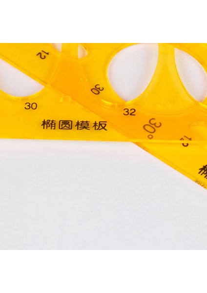 Şablon Cetvel Seti Çizim Aracı Plastik Kırtasiye Eğri Çizimi Için Okul Malzemeleri Öğrenci Dayanıklı Daire Oval Model (Yurt Dışından) fırsatları