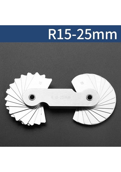 R15-25MM Tarzı Li Metal Yarıçapı Cetvel Profesyonel Ölçme ve Haritalama Çizim Araçları Ayak On Çeşit Stil Çok Amaçlı Şablon Cetvel (Yurt Dışından)