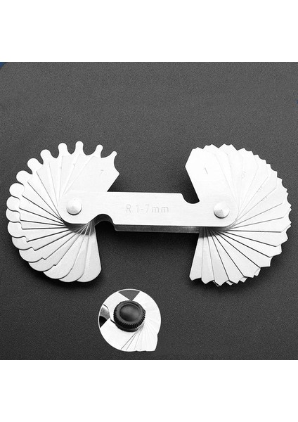 R15-25MM Tarzı Li Metal Yarıçapı Cetvel Profesyonel Ölçme ve Haritalama Çizim Araçları Ayak On Çeşit Stil Çok Amaçlı Şablon Cetvel (Yurt Dışından)