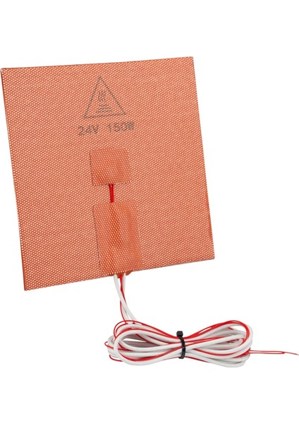 Turuncu Tarzı Silikon Isıtıcı Ped 24V 150W 3D Yazıcı Isıtma Plakası Yapışkanlı Arka Isıtma Plakası 3D Yazıcı Sıcak Yatak 3D (Yurt Dışından)