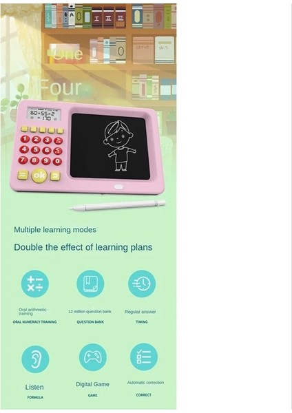 Beyaz Stil 2 Çocuğun Matematik Ağzı Hesaplama Aydınlanma Erken Eğitim Hesap Makinesi Düşünme Eğitimi Yazı Defteri (Yurt Dışından)
