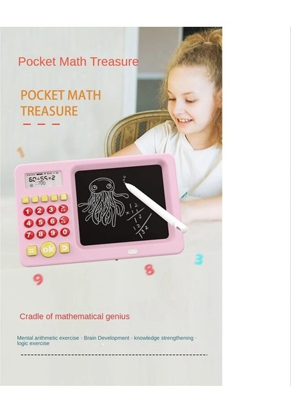 Beyaz Stil 2 Çocuğun Matematik Ağzı Hesaplama Aydınlanma Erken Eğitim Hesap Makinesi Düşünme Eğitimi Yazı Defteri (Yurt Dışından)