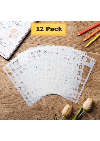 24 Adet Tarzı Günlük Tutma Kalıbı, Bullet Günlük Tutma Malzemeleri, Kalıp Seti, Günlük Kalıpları, Günlük Kalıbı, Planlayıcı Kalıpları, Bullet Journal (Yurt Dışından) indirimleri