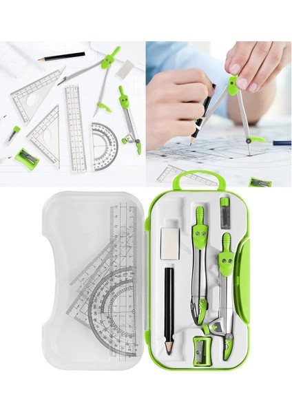 Mavi Stil Matematik Geometri Seti Iletki Pusula Seti Üçgen Cetvel Kırtasiye Silgi Taslak Mühendislik Ofis Araçları Öğretmenler (Yurt Dışından) modelleri