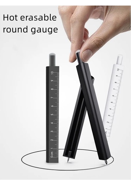 Sarı Stil Kalem Cetvel Yuvarlak Ölçer Üçü Bir Arada Sıcak Silinebilir Kalem Pusula Seti Okul Malzemeleri Kawaii Kırtasiye Japon Sevimli Kırtasiye (Yurt Dışından) fiyatları