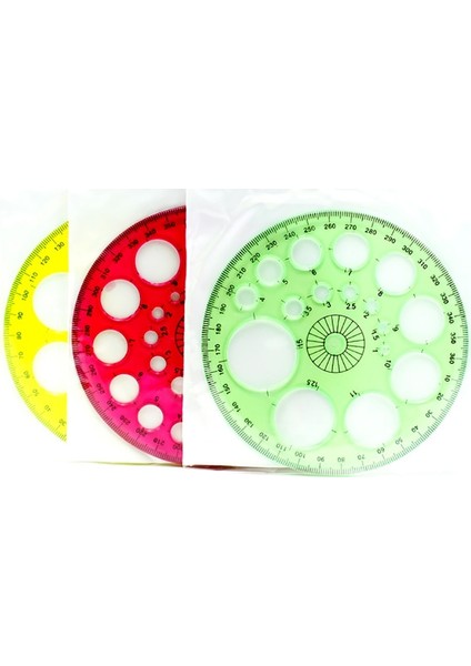 Açı Ölçümü Için 360 Derece Plastik Iletkiler 11.5 cm Çaplı Daire Çizim Şablonu Daire Yapımcısı Okul Ofis Arzı (Yurt Dışından) fiyatları