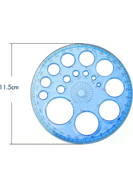 Açı Ölçümü Için 360 Derece Plastik Iletkiler 11.5 cm Çaplı Daire Çizim Şablonu Daire Yapımcısı Okul Ofis Arzı (Yurt Dışından) modelleri