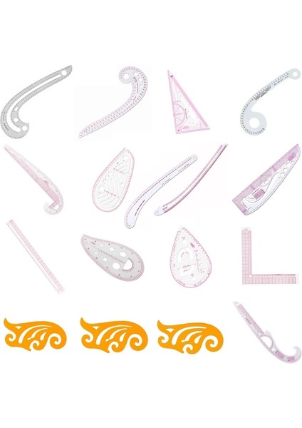 NO.3245 Stili Dikiş Fransız Eğrisi Metrik Şekilli Cetvel Konfeksiyon Cetveli Dikiş Terzilik Desen Tasarım Dıy Giyim Çizim Şablonu (Yurt Dışından) fiyatları