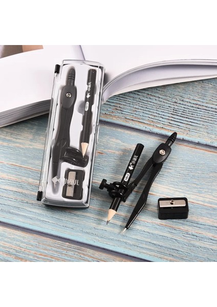 Siyah Stil 3 In1 Çinko Alaşım Pusula Seti Matematiksel Geometri Plaka Kırtasiye Matematik Öğrenciler Çizim Aksesuarı (Yurt Dışından) modelleri