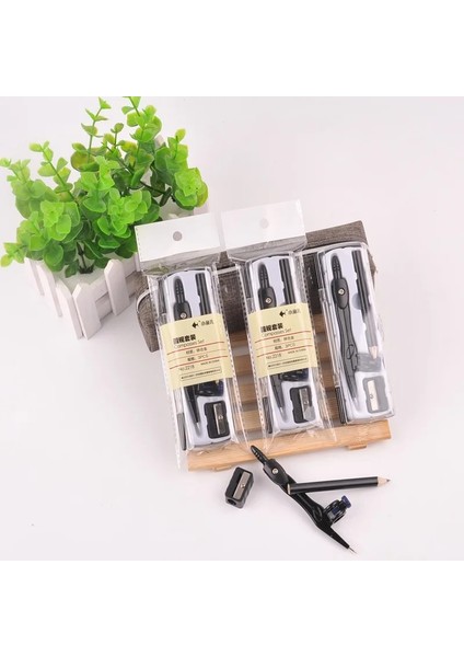 Siyah Stil 3 In1 Çinko Alaşım Pusula Seti Matematiksel Geometri Plaka Kırtasiye Matematik Öğrenciler Çizim Aksesuarı (Yurt Dışından) fırsatları