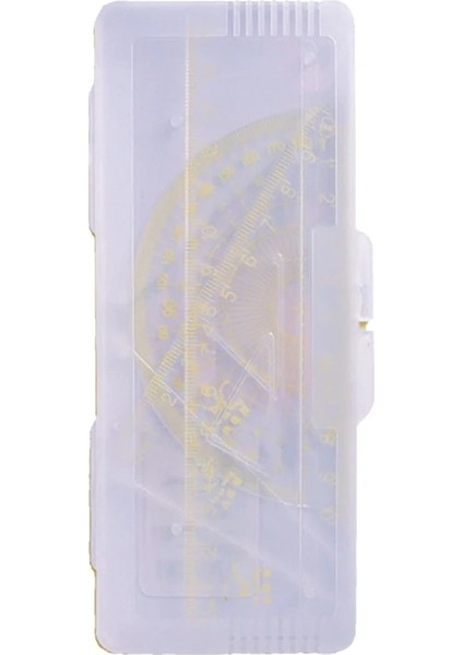 Sarı Stil Ortable Geometri Matematik Alet Seti Matematik Çizim Seti Kırılmaz Temiz Cetveller (Yurt Dışından)