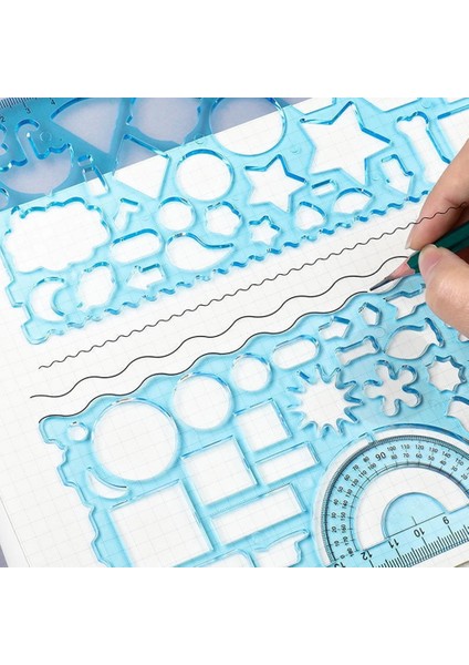 Kırmızı Stil Öğrenciler Shrink Çizim Cetvel 2 Takım Geometrik Cetvel Öğrenci Kırtasiye Okul Malzemeleri Çok Yönlü Çiçek Cetvel (Yurt Dışından) indirimleri