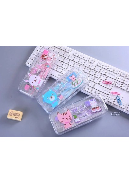 Rastgele Stil Öğrenci Matematik Seti Ool Malzemeleri Matematik Kiti Pusula Çocuk Sabit Çizim Ölçme Aracı Için Kalem Cetvel Silgi (Yurt Dışından)