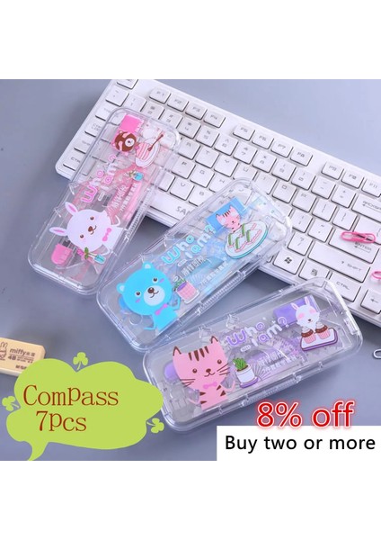 Rastgele Stil Öğrenci Matematik Seti Ool Malzemeleri Matematik Kiti Pusula Çocuk Sabit Çizim Ölçme Aracı Için Kalem Cetvel Silgi (Yurt Dışından) fiyatları