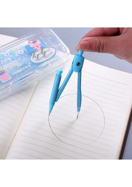 Rastgele Stil Öğrenci Matematik Seti Ool Malzemeleri Matematik Kiti Pusula Çocuk Sabit Çizim Ölçme Aracı Için Kalem Cetvel Silgi (Yurt Dışından) fırsatları