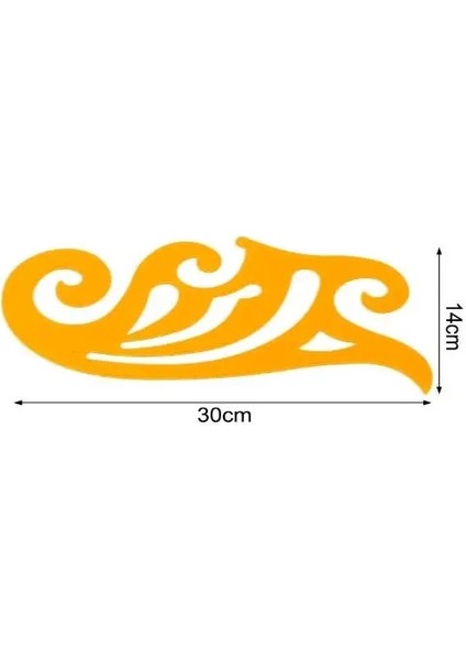 5A21253-30 Tarzı cm Fransız Eğrisi Şablonu Cetvel Çizimi Taslak Terzi Tasarımcı Temini (Yurt Dışından)