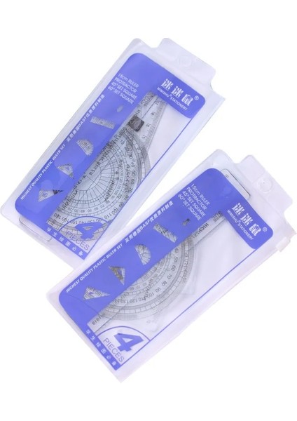 Mavi Stil Et Yüksek Li Cetvel Iletki Öğrenci Matematik Geometri Plastik Üçgen Cetvel Seti Ofis Okul Malzemeleri (Yurt Dışından) fiyatları