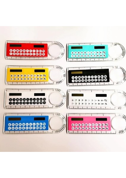 A8 Tarzı Ultra-Ince Düz Cetvel ile Güneş Hesap Makinesi Büyüteç Mini Çok Fonksiyonlu 10 cm Uzunluk Cetvel Öğrenci Okul Ofis Malzemeleri (Yurt Dışından) modelleri