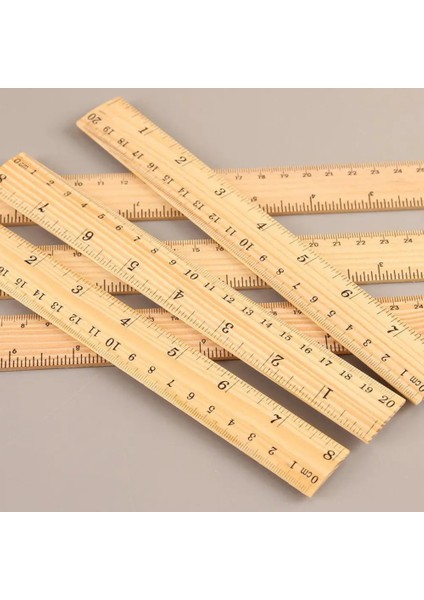 30CM Tarzı Yeni 15 cm 20 cm 30 cm Ahşap Cetvel Çizim Hediye Çift Taraflı Cetvel Kırtasiye Okul Malzemeleri Ofis Ölçme Aracı Düz Cetveller (Yurt Dışından)