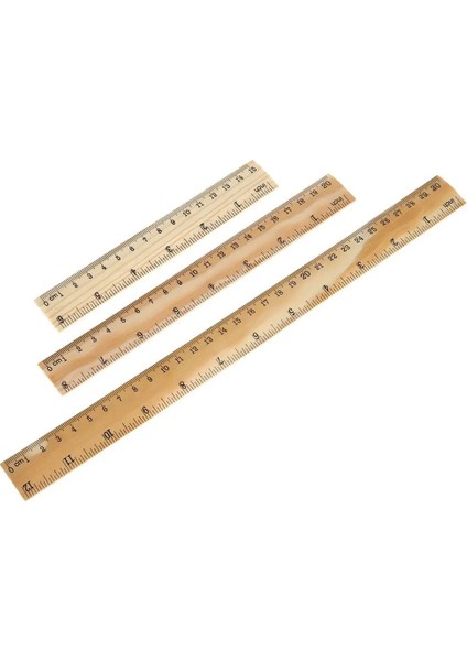 30CM Tarzı Yeni 15 cm 20 cm 30 cm Ahşap Cetvel Çizim Hediye Çift Taraflı Cetvel Kırtasiye Okul Malzemeleri Ofis Ölçme Aracı Düz Cetveller (Yurt Dışından)