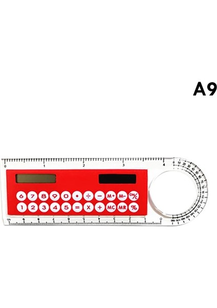 A9 Tarzı Çok Fonksiyonlu Güneş Cetvel Hesap Makinesi 10 cm Uzunluk Açı Cetvel Kart Cetvel Okul Ofis Öğrencileri Kırtasiye Güneş Cetvelleri (Yurt Dışından)