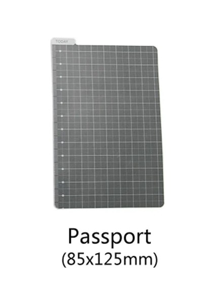 Pasaport Stili Hafta Gezginler Dizüstü A5 A6 Yazma Mat Pad Pvc Izgara Dikiş Kesme Paspaslar Cetvel Kurulu Çizim Pano Ölçme Malzemeleri (Yurt Dışından)