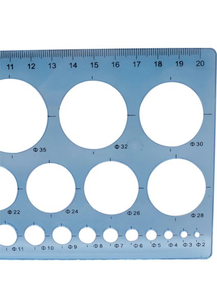 Mavi Stil M Yuvarlak Delik Şablonu Cetvel Çizim Şablonu Kırtasiye Cetvelleri Dört Renk Rastgele Karışık Güvencesi (Yurt Dışından) fırsatları